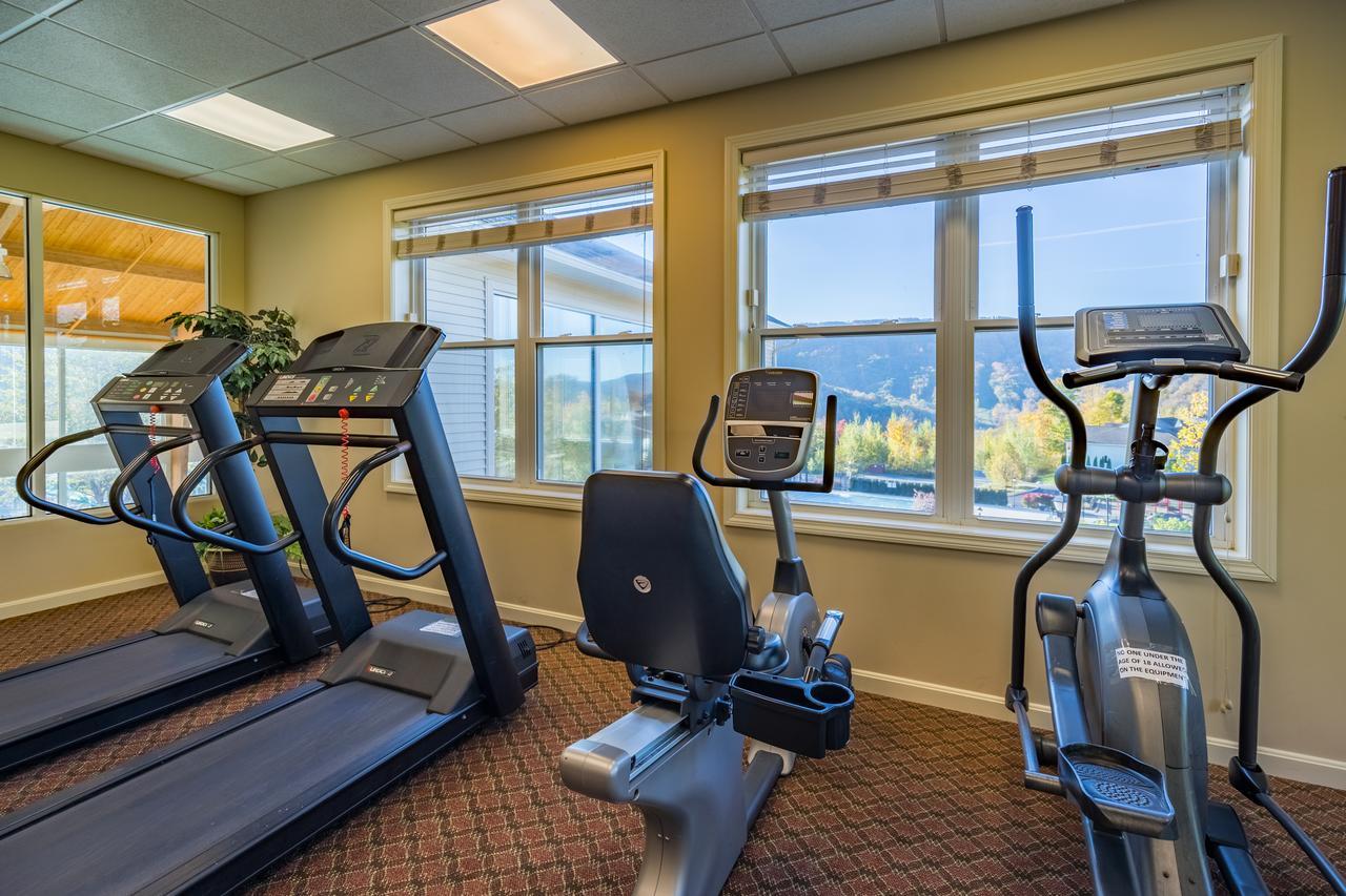 Vacation Village In The Berkshires Hancock Kültér fotó The gym at the Lodge at Whitefish